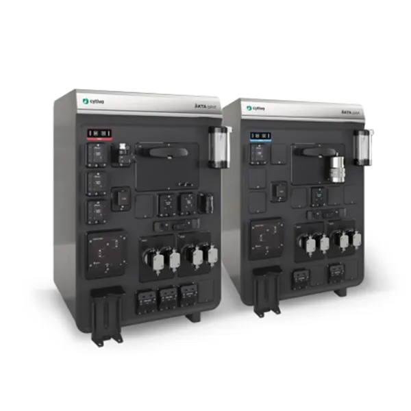 Système ÄKTA Pilot Cytiva dédié à la chromatographie préparative pour le développement de procédés biotechnologiques et la purification de biomolécules. Maintenance et support par BPM TechCare.